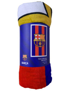 FC Barcelona Badlaken 100x180 cm Blauw/Rood - Afbeelding 3