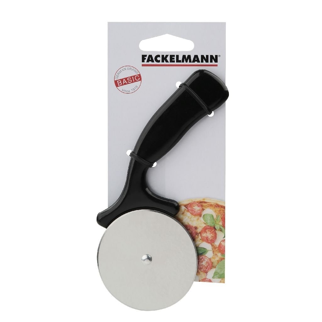 Fackelmann Basic Pizzasnijder 16 cm Zwart PP/RVS - Afbeelding 2