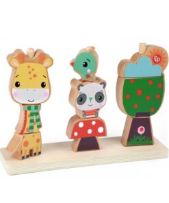 Fisher Price 3D Houten Stapelpuzzel 9 Stukjes - Afbeelding 2