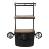 Flessenrek DKD Home Decor Auto Acacia Ijzer Donker grijs (83 x 30 x 104 cm)