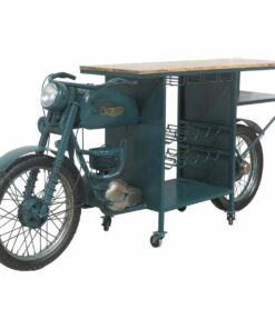 Flessenrek bar Alexandra House Living Drive Blauw 45 x 100 x 210 cm