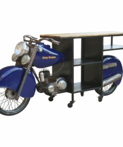 Flessenrek bar Alexandra House Living Drive Blauw 45 x 98 x 235 cm