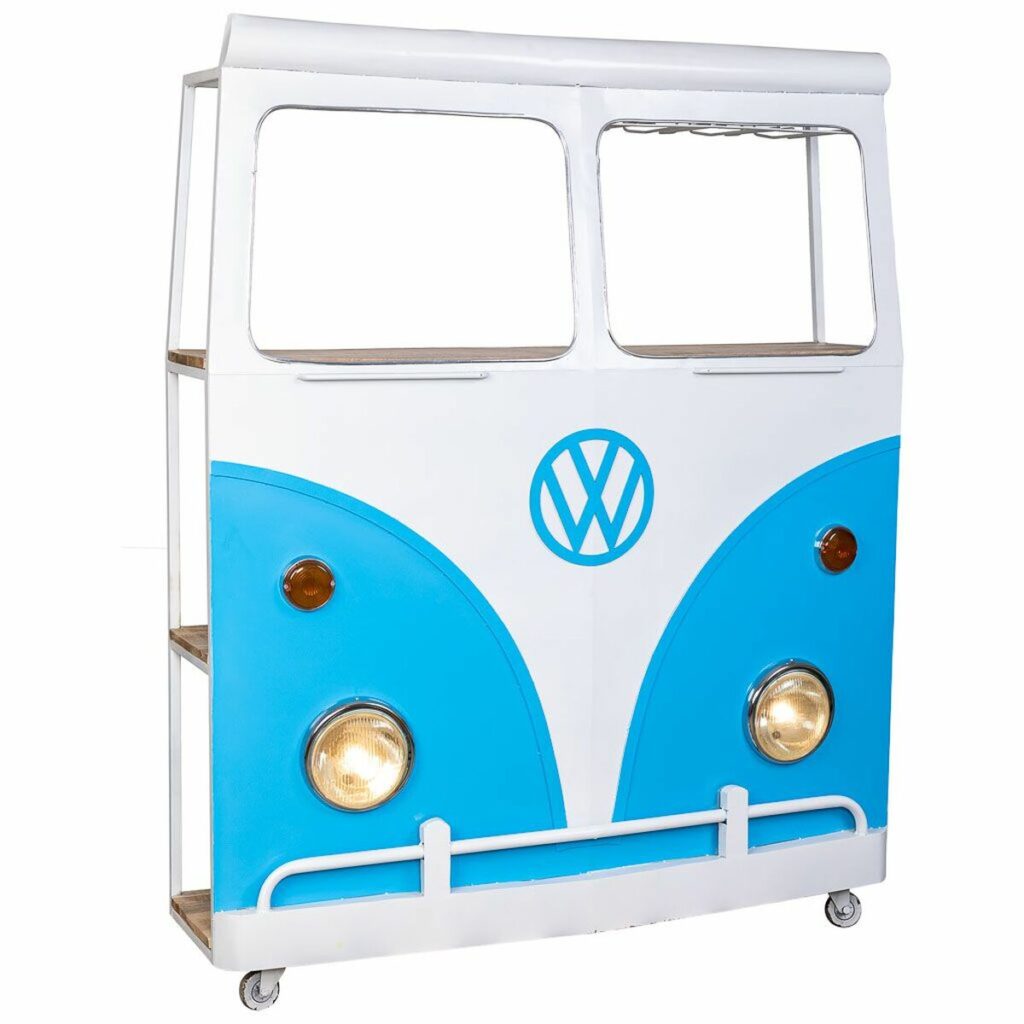 Flessenrek bar Alexandra House Living Drive Blauw Wit 40 x 135 x 178 cm