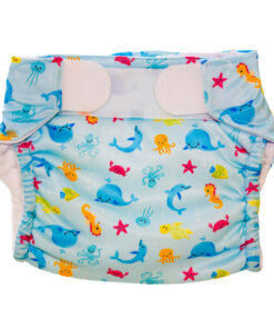 Alternative view of Freds Swim Academy Wasbare Zwemluier Zeedieren Maat 2 9-16 kg Blauw