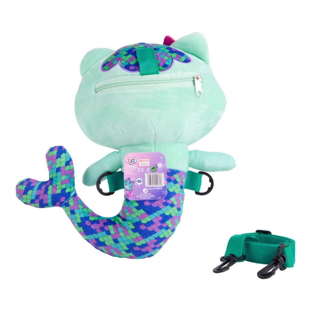 Gabby's Dollhouse 3D Rugtas Pluche Meerminkat - Afbeelding 3