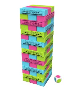 Alternative view of Gabby's Dollhouse Jumbling Tower Blokkentoren Spel met 48 Houten Blokjes