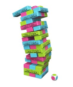 Gabby's Dollhouse Jumbling Tower Blokkentoren Spel met 48 Houten Blokjes - Afbeelding 3
