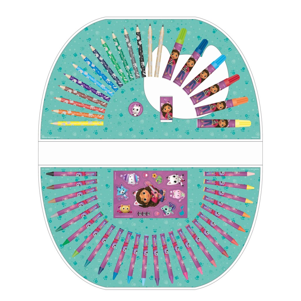Gabby's Dollhouse Kleurkoffer 51-delig - Afbeelding 2