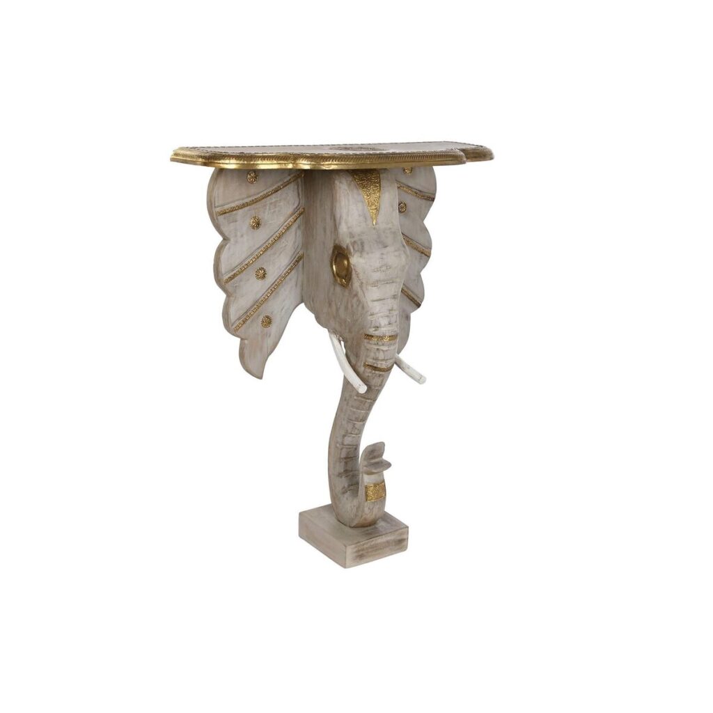 Gang DKD Home Decor Wit Grijs Gouden 80 x 30 x 96 cm Olifant