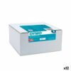 Gelamineerde Tape voor Labelmakers Dymo Wit Zwart Zelfklevend 10 Onderdelen (12 Stuks)