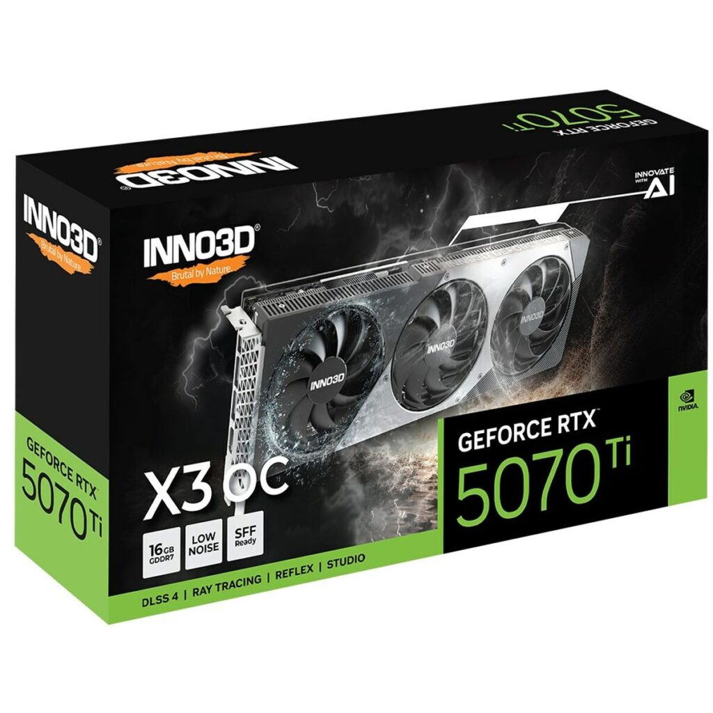 Grafische kaart INNO3D N507T316D7X176068N nvidia geforce rtx 5070 ti 16 GB