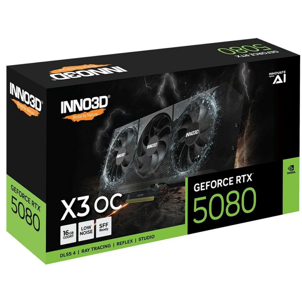 Grafische kaart INNO3D X3 OS GEFORCE RTX 5080 16 GB