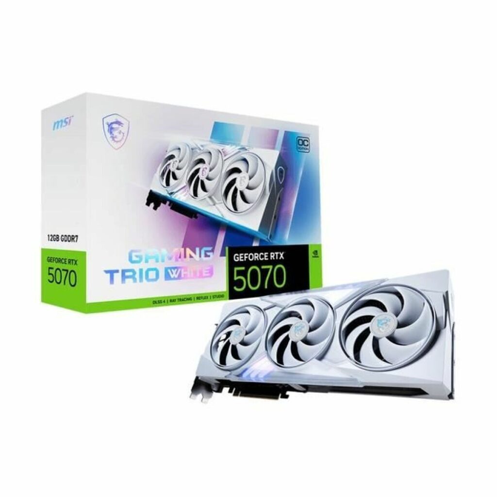 Grafische kaart MSI RTX 5070 12G GAMING TRIO OC WHI nvidia geforce rtx 5070 12 GB GDDR6X GDDR7