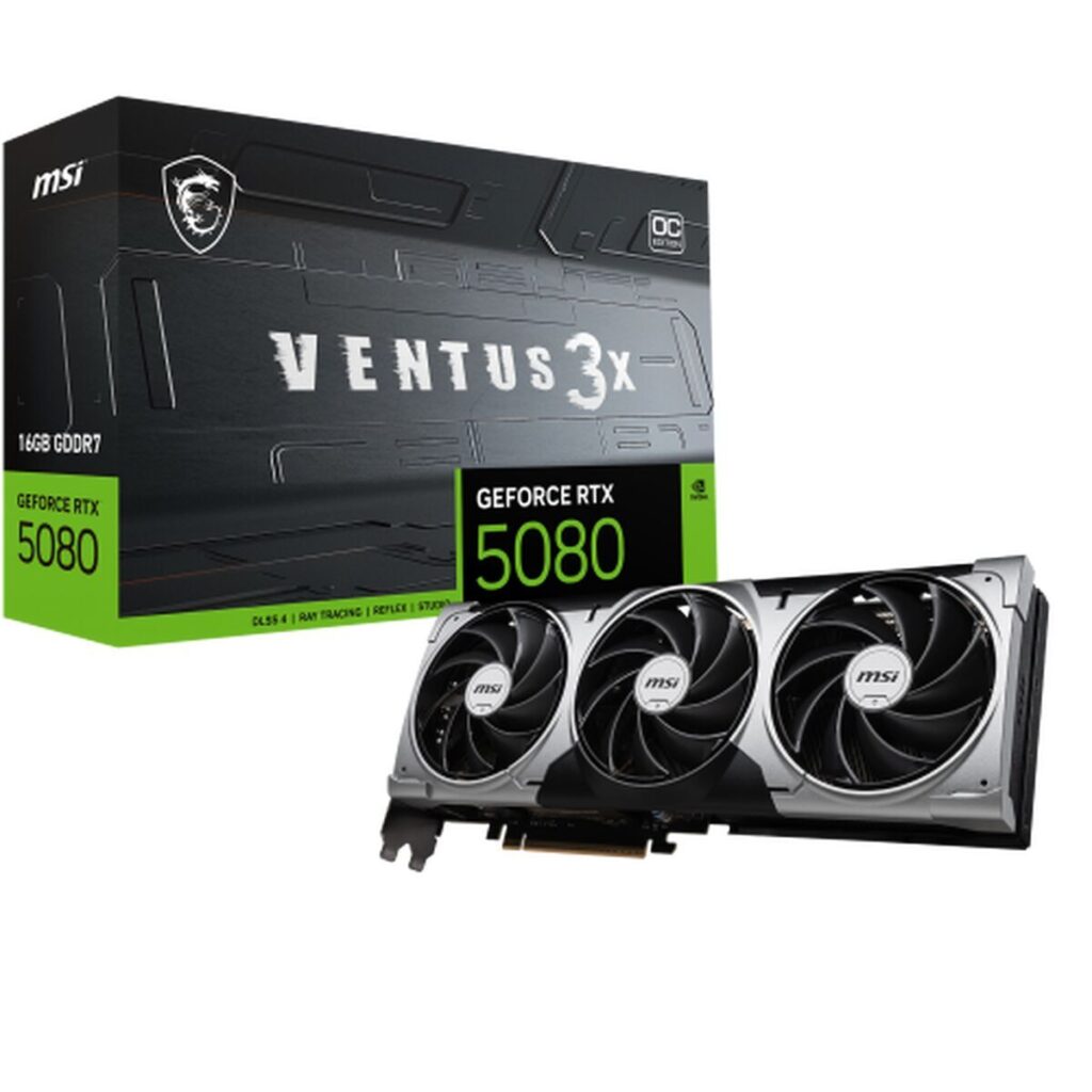 Grafische kaart MSI RTX 5080 16G VENTUS 3X OC 16 GB