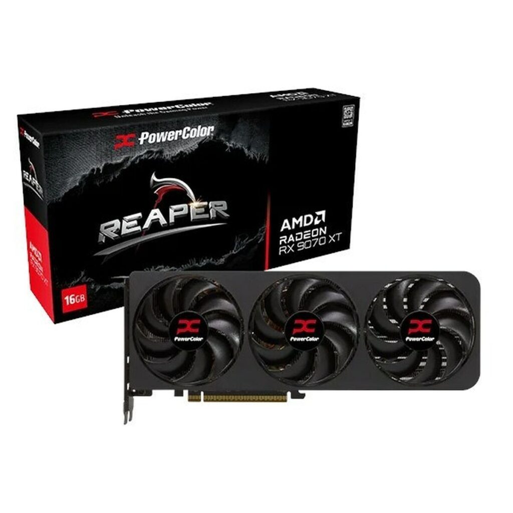 Grafische kaart Powercolor RX9070XT 16G-A radeon rx 9070 xt 16 GB GDDR6