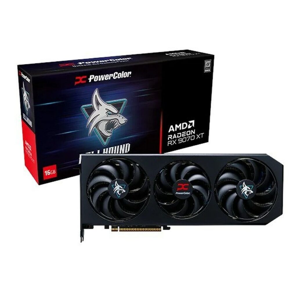 Grafische kaart Powercolor RX9070XT 16G-L/OC radeon rx 9070 xt 16 GB GDDR6
