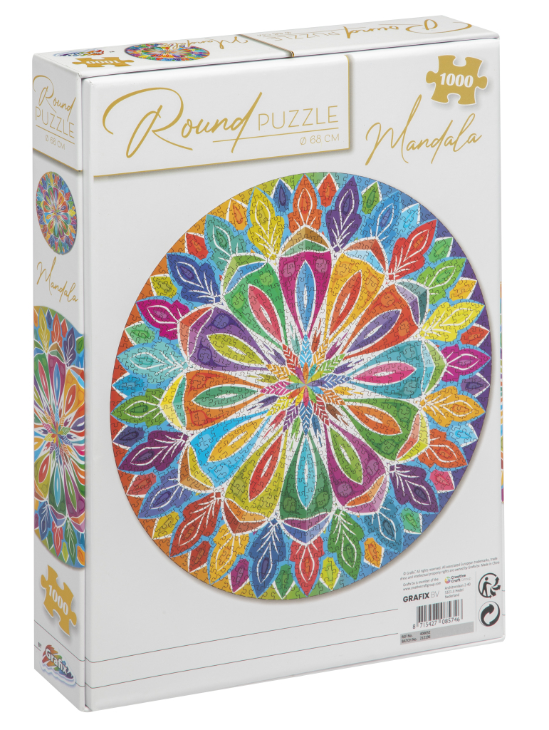 Grafix Mandala Ronde Puzzel 1000 Stukjes - Afbeelding 3