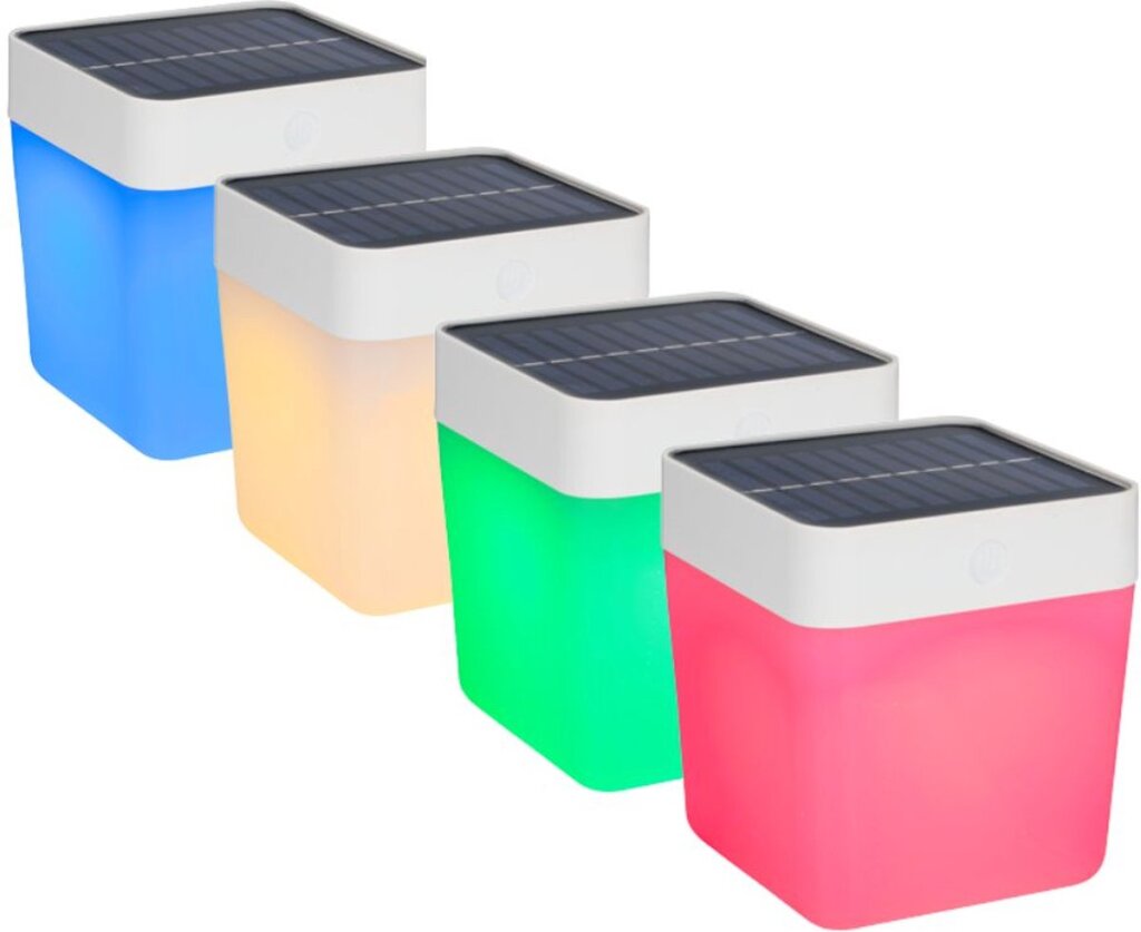Grundig Solar Lamp Tuinverlichting op Zonne Energie Wit/Oranje/Blauw/Groen Licht Tot 8 Uur Licht - Afbeelding 2