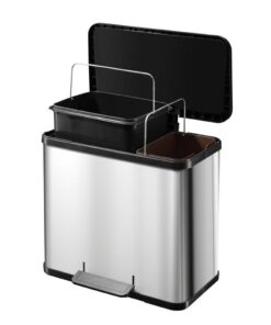 Alternative view of Hailo 0630-220 Öko Duo Plus L Pedaalemmer 17+9L RVS/Zilver