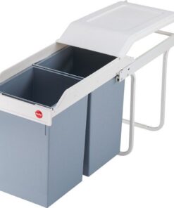 Alternative view of Hailo 3659-001 Multi-Box Duo L Inbouw Afvalbak 2x14L Wit/Zilver
