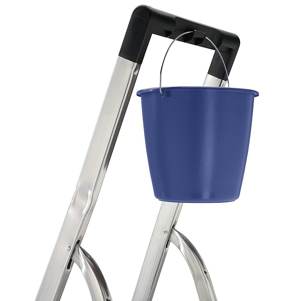 Hailo L40 Aluminium Huishoudtrap / Klustrap 5 treden - Afbeelding 2