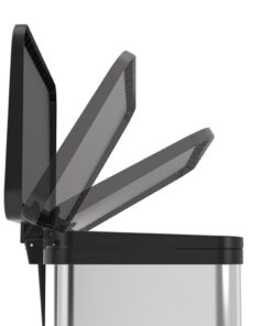 Hailo Oko Duo Plus M Pedaalemmer 2x9L RVS/Zwart - Afbeelding 3