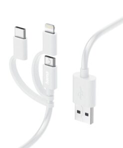 Hama 3in1 Multi-oplaadkabel USB-A - Micro-USB USB-C En Lightning 1