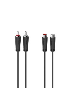 Hama Audio-verlengkabel 2 Cinch-stekkers - 2 Cinch-koppelingen 1