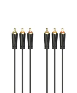 Hama Audio-/videokabel 3 Cinch-stekkers - 3 Cinch-stekkers Verguld 1