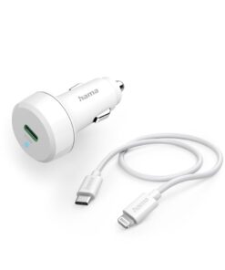 Hama Auto-snellader Met Oplaadkabel Lightning PD 20W 1 M Wit