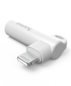 Hama Aux-Adapter 90° Hoekstekker Lightning Wit - Afbeelding 3