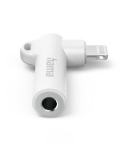 Hama Aux-Adapter 90&deg; Hoekstekker Lightning Wit
