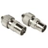Hama Coax-set Metaal Connector/koppeling Schroefbaar