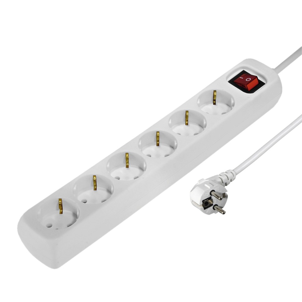 Hama Distribution Panel 6 Sockets With Switch Child-proof 1.4 M White - Afbeelding 3