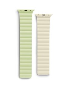 Hama Fantastic Feel Magneet-Polsband Apple Watch 42/44/45/49 mm Groen/Beige