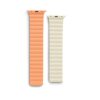 Hama Fantastic Feel Magneet-Polsband voor Apple Watch 42/44/45/49 mm Oranje/Beige