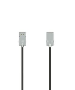 Hama High-Speed HDMI Kabel Ultra-Slim 4K + Ethernet 200 cm Zilver/Zwart