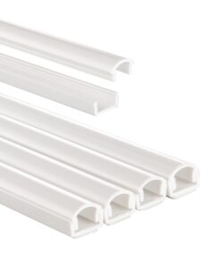 Hama Kabelgoot Zelfklevend Halfrond 100x1.1x1 cm 4 Stuks PVC/Wit