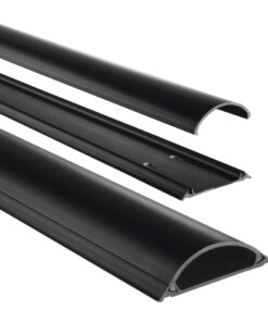 Hama Kabelgoot Zelfklevend Halfrond 100x7x2.1 cm PVC/Zwart