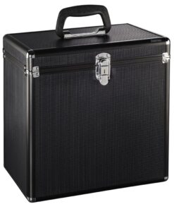 Hama LP-koffer 50 Alu-look Zwart