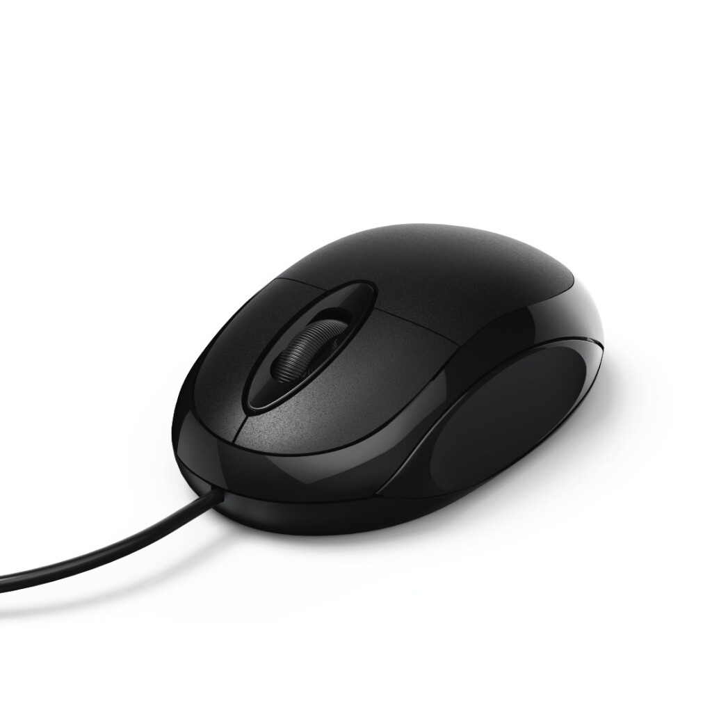 Hama Optische Muis Met 3 Knoppen MC-100 Met Kabel Zwart