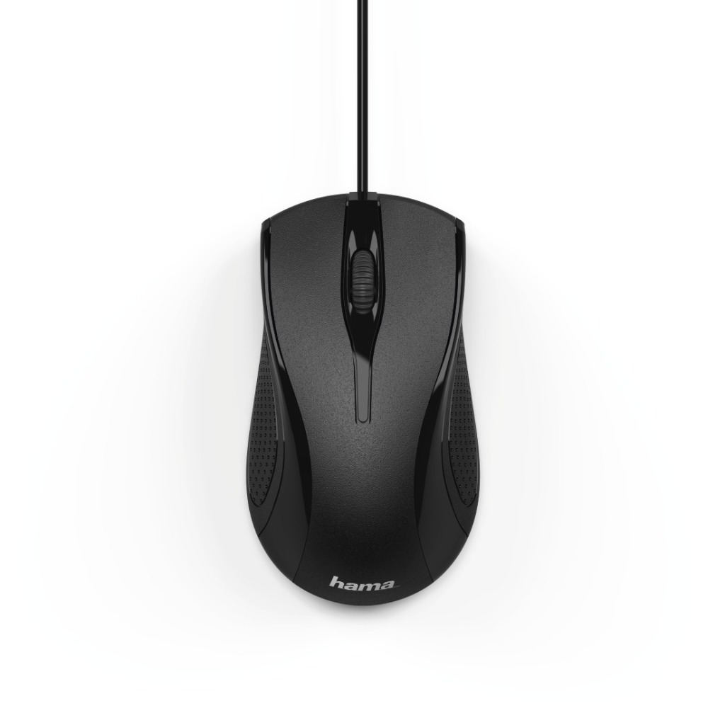 Hama Optische Muis Met 3 Knoppen MC-200 Met Kabel Zwart - Afbeelding 2