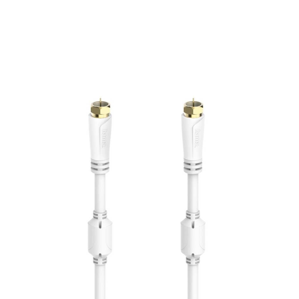 Hama SAT-aansluitkabel F-connector - F-connector Verguld 3,0 M 100 DB