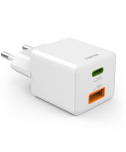 Alternative view of Hama Snellader 1x USB-C PD 1x USB-A QC Mini-oplader 20 W Wit