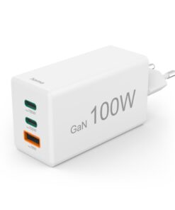 Hama Snellader GaN 2x USB C PD 1x USB A QC 100W Wit