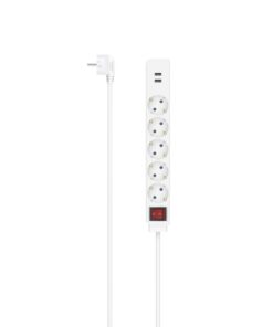 Hama Stekkerdoos 5-voudig USB-A 17W Schakelaar 1