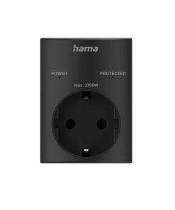 Alternative view of Hama Stopcontactadapter Geaard Stopcontact met Overspanningsbeveiliging Netspanning Zwart