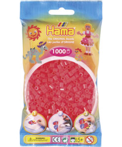 Hama Strijkkralen 1000 Stuks Rood Neon