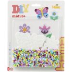 Hama Strijkkralen Midi Vlinder en Bloem 1100 Stuks