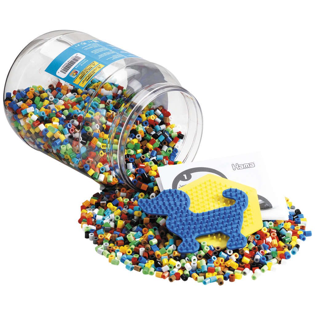 Hama Strijkkralen Multicolor met Hond en Zeshoekplaat 7000 Stuks - Afbeelding 3
